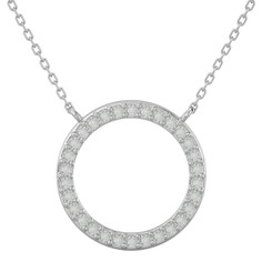 18-Inch 1/4-Carat Diamond Circle Necklace product